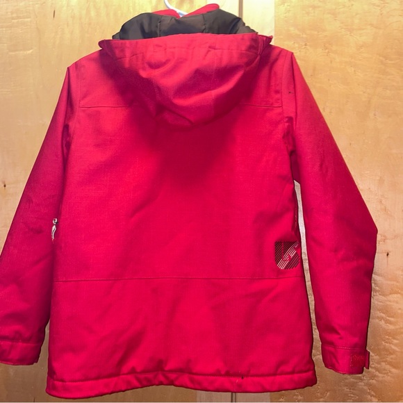 Burton DryRide red snowboard jacket size youth medium US 10/12 - Picture 3 of 7